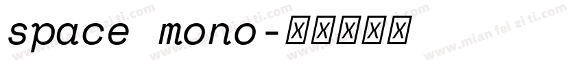 space mono字体转换